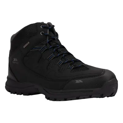 (13 UK, Black/Blue) Trespass Mens Finley Waterproof Walking Boots