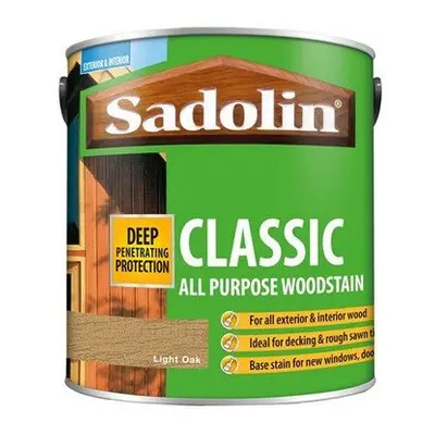 Sadolin Classic Wood Protection Light Oak 2.5 Litre