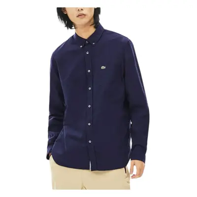 (Navy Blue, M) LACOSTE CH4976-423 Mens Oxford Shirts Casual Top