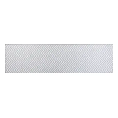 Runner Rug x cm White and Grey SAIKHEDA