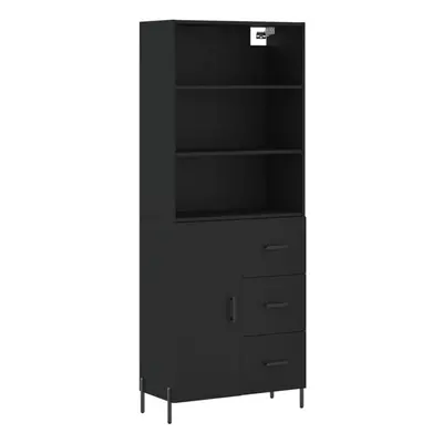 (black, door drawers) vidaXL Highboard Sideboard Storage Cabinet Home Side Cabinet Engineered Wo