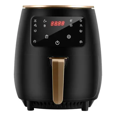 (Black, EU Plug) 1800W 4.5L Air Fryer Oil free Health Fryer Cooker 110V/220V Multifunction Smart