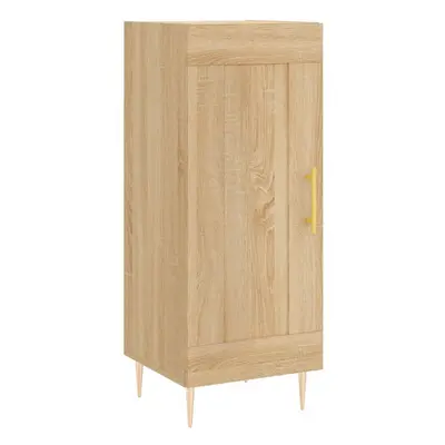 (sonoma oak) vidaXL Sideboard Storage Cabinet Side Cabinet Cupboard White Engineered Wood