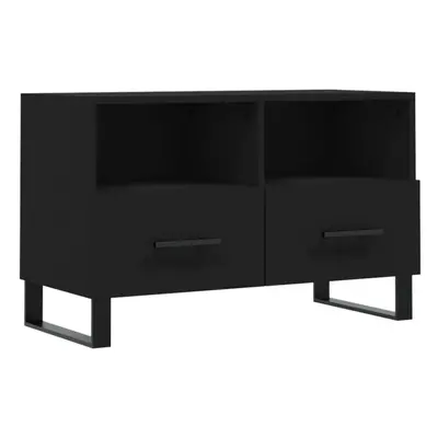 vidaXL TV Cabinet TV Unit Sideboard Media Unit TV Stand Black Engineered Wood