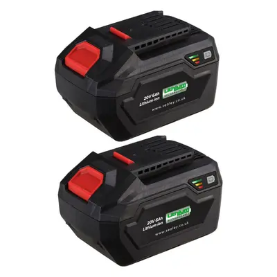 2 PACK Lithium-ion Power Tool Batteries for SV20V Series - 20V 6Ah Battery