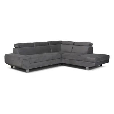 (Right Hand Facing Corner) New-Artic Sofa bed with storage Grey