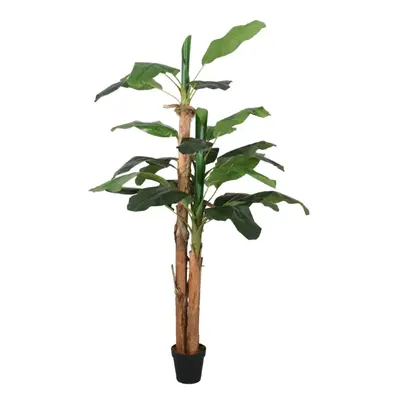 (150 cm) vidaXL Artificial Banana Tree Fake Plant Tree Artificial Plant Leaves Green