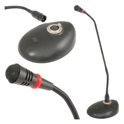 Conference Paging Condenser Microphone Desk Top Tannoy Gooseneck Unidirectional