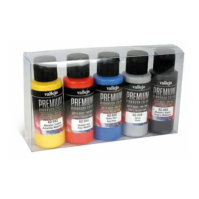 Val62103 - Av Vallejo Premium Color - 60ml Set Metallic (5x60ml)