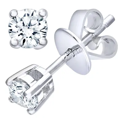 Jewelco London Platinum Round 1/4ct Diamond Solitaire Stud Earrings - PE0AXL1373PTHSI