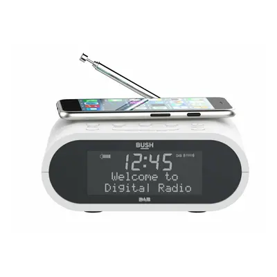 Bush Wireless Charging DAB Clock Radio - White