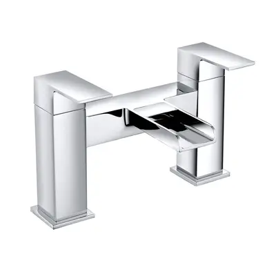 Bathroom Bath Filler Mixer Tap Bathroom Square Tub Lever Faucet Chrome