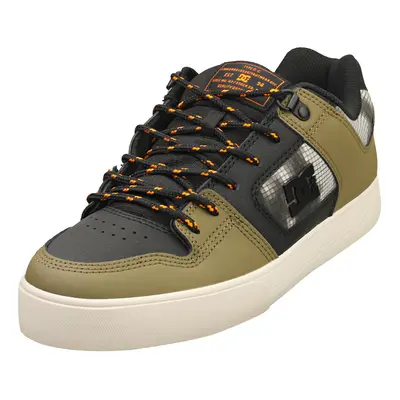 (7) DC Shoes Pure Wnt Mens Skate Trainers in Black Olive