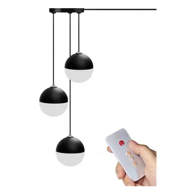 (white touch control type) Modern Wind Bell Balls LED USB Ceiling Reading Light Living Room Stud