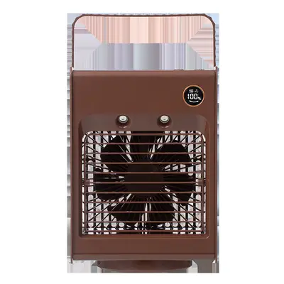 (Coffee) in Portable Air-Conditioning Spray Humidifier Desktop Fan Two Modes Three Gears Wind Sp