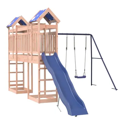 vidaXL Outdoor Playset Garden Playhouse Kids Playground Solid Wood Douglas