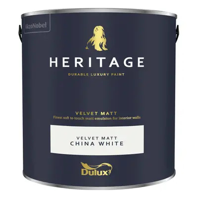 (China White) Dulux Heritage Velvet Matt 125ml Tester Pot