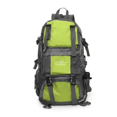 (Green) 50L 210D Waterproof Nylon Backpack Camping Hiking Mountaineering Rucksack