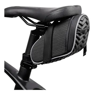 (Black) Bicycle Rear Seat Riding Tail Mountain Bike Bag Waterproof