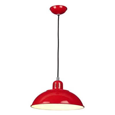 1 Bulb Ceiling Pendant Light Fitting Red LED E27 60W Bulb