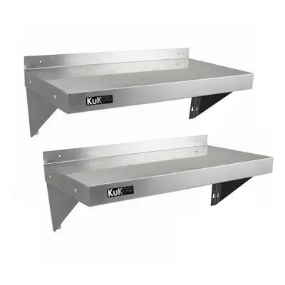 2 x KuKoo Stainless Steel Catering Shelves 900mm x 300mm Commercial Kitchen