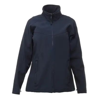 (18, Navy/Navy) Regatta Womens/Ladies Uproar Softshell Jacket (Water Repellent & Wind Resistant)