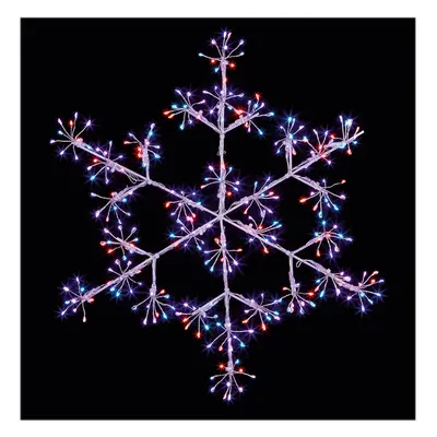 Premier - LED MicroBright Snowflakes, Rainbow, 400mm