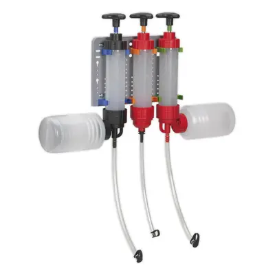 3 Piece Fluid Transfer Syringe Set with Viton Seals - Translucent Body