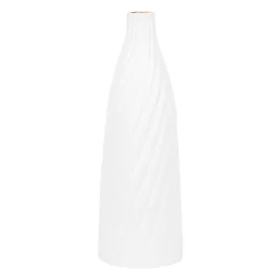 Decorative Vase FLORENTIA Ceramic White