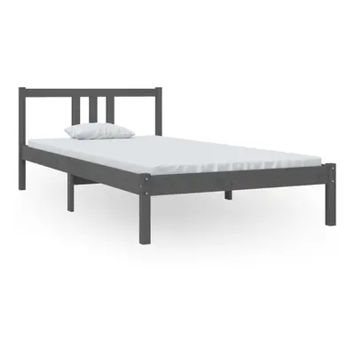 (grey, x cm) vidaXL Solid Wood Bed Frame Wooden Platform Bed Multi Colours Multi Sizes