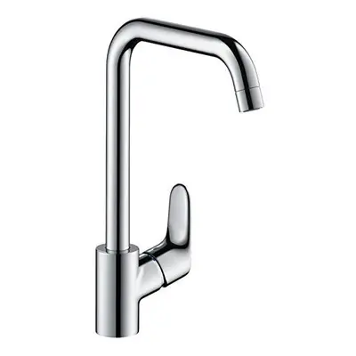 hansgrohe Focus kitchen tap with swivel range for vented hot water cylinders chrome