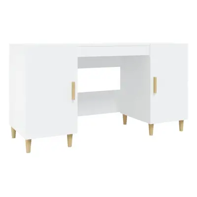 (White) vidaXL Desk Engineered Wood Office Computer Study Writing Desk Multi Colours