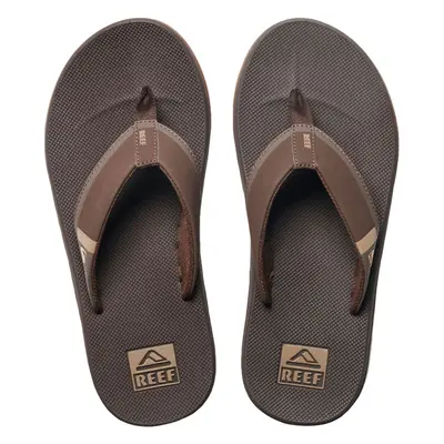 (12 UK, Brown) Reef Mens Fanning Low Summer Casual Beach Pool Summer Flip Flops Thongs Sandals