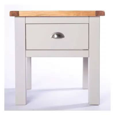 Side Table Drawer Light Grey Living Room Furniture Coffee Side Wooden Unit