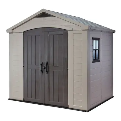 Keter Factor Apex Garden Storage Shed x 6ft ? Beige/Brown