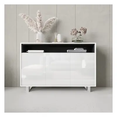 Sideboard 130cm Creative Furniture - White Gloss Doors