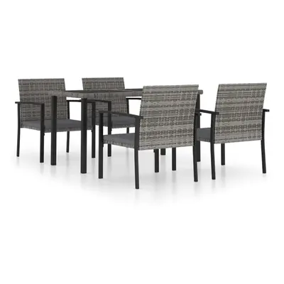 (grey, cm table length/ piece) vidaXL Outdoor Dining Set Garden Dining Set Dinner Table and Chai