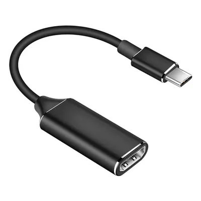 (Black) 4k 30hz USB 3.1 Male to Female USB Type-C to HIgh Definition Multimedia Interface Cable 