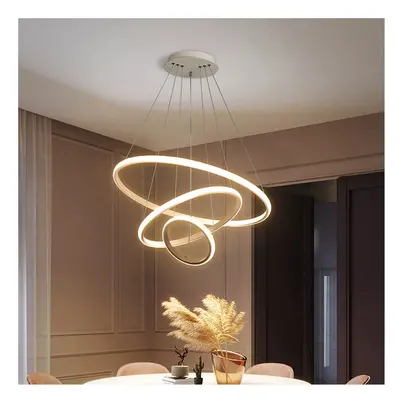 (40+60+80cm, Dimmable) Modern Hanging LED Ceiling Light Chandelier Lamp