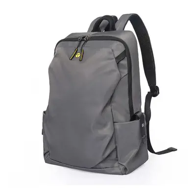 (Grey) 20L USB Backpack Anti-thief Inch Laptop Bag Camping Travel Bag Shoulder Pack Back Zip Poc