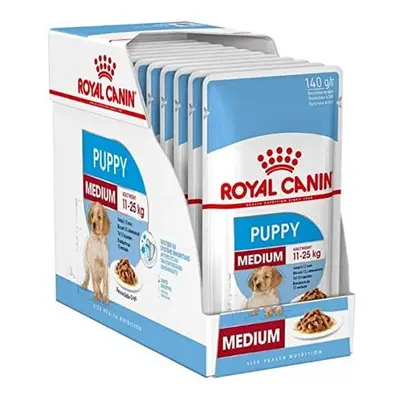 Royal Canin Medium Puppy Junior Wet Dog Food Packs Of 140g Each For Puppies And Young Dogs Of Me