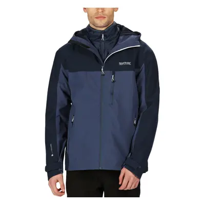 (S, Dark Blue) Regatta Mens Wentwood V In Waterproof Insulated Hooded Jacket - Nightfall