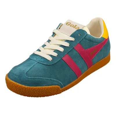 (3) Gola Elan Womens Fashion Trainers in Peacock Fuchsia