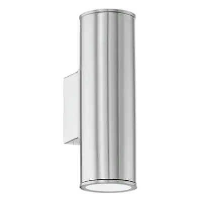 IP44 Outdoor Wall Light Stainless Steel 1x 3W GU10 Bulb Porch Up & Down Lamp