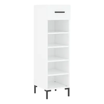 (white) vidaXL Shoe Cabinet Shoe Storage Cupboard Shoe Rack Sonoma Oak Engineered Wood