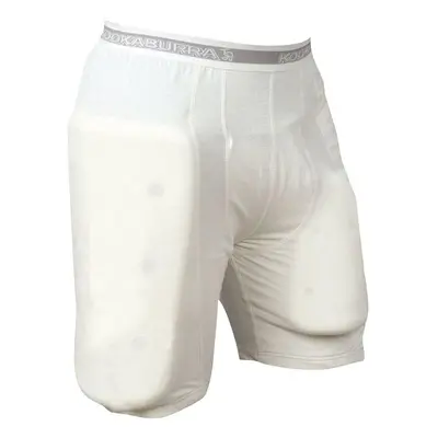 (L, White) Kookaburra Unisex Adult Cricket Padded Shorts