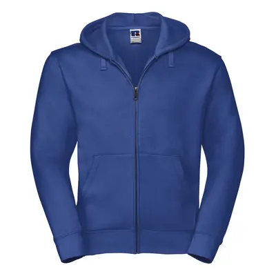 (S, Bright Royal) Russell Mens Authentic Full Zip Hooded Sweatshirt / Hoodie