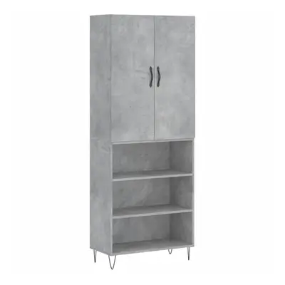 (concrete grey, shelves) vidaXL Highboard Sideboard Storage Cabinet Home Side Cabinet Engineered