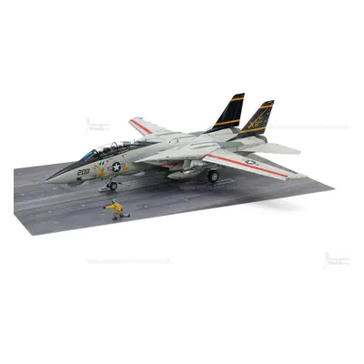 1:48 Gruman F-14A Tomcat with Carrier Launch model kit by Tamiya