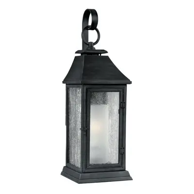 Outdoor IP44 Wall Light Dark Weathered Zinc LED E27 75W d00953